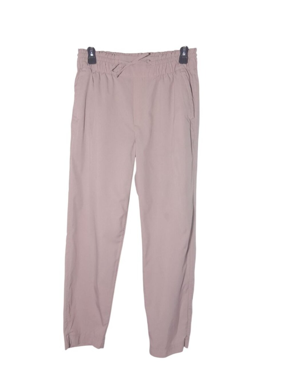 Stretchtech Womens Quick-Dry Elastic Waist Pants With Pockets Size S Light Pink